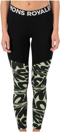 Mons Royale Cascade Merino Flex 180 Legging Merinounterwäsche für Damen | schwarz