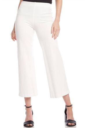 Fifteen Twenty Wide Leg Cropped Pants In Off White