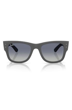 Ray-Ban Mega Wayfarer Liteforce 50mm Gradient Square Sunglasses in Sand Gray Blue Grey at Nordstrom