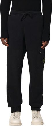 Stone Island Jogger Pants With Elastic Waistband And Cuffs