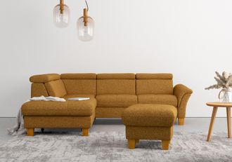 HOME AFFAIRE Ecksofa »Lindgren L-Form« wahlweise mit TV-Funktion, Stauraum und Kopfteilverstellung