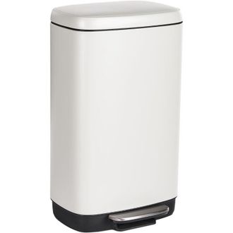 Beliani Beliani - Cubo De Basura Moderno Con Pedal Y Tapa Para Cocina Material Sint&eacute;tico De Hierro Con Recubrimiento De Polvo A Prueba De Huellas Dactilares P