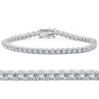 Pompeii3 4ct Diamond Tennis Bracelet 14K White Gold