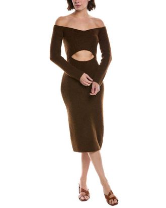 L'agence Lagence Nala Off-The-Shoulder Cutout Dress