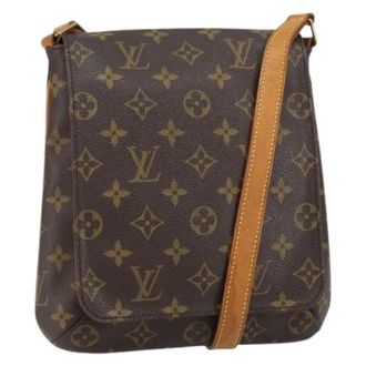Louis Vuitton Pre-owned Cross Body Bags, female, Brown, Size: ONE SIZE Pre-owned Vintage Monogram Shoulder Bag