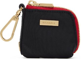 Hammitt Hammitt Syd Pouch Black Nylon Gold Red Zip