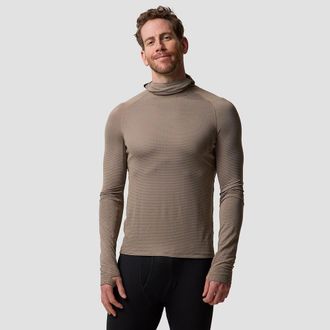 Backcountry Pines Micrrid Ultra-Lt Baselayer Balaclava Top - Mens in Fallen Rock at Nordstrom, Size Xx-Large