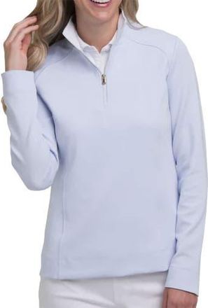 Fairway & Greene Wells Womens Golf Quarter-Zip in Dream/white at Nordstrom, Size Small