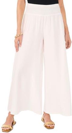 Vince Camuto Smocked Waist Wide Leg Pants in New Ivory at Nordstrom Rack, Size Xx-Large