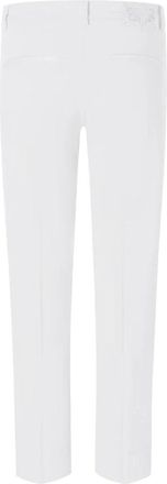 Cambio Cropped broek met persplooien - Dames - Vrijetijds broeken - Wit - 3XL - Broeken