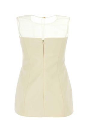 Khaite Cotton-Silk Blend Tank Top - White