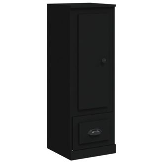 vidaXL Vidaxl - Aparador Alto Madera Contrachapada Negro 36x35,5x103,5 Cm