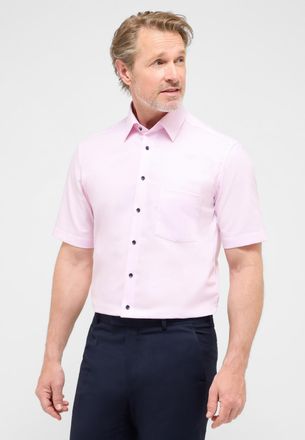 Eterna Kurzarmhemd ETERNA MODERN FIT, Herren, Gr. 41, Normalgr&ouml;ssen, rosa, 100% Baumwolle, tailliert, Hemden Kurzarmhemd, NON IRON (b&uuml;gelfrei)