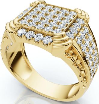 Pompeii3 2Ct Mens Diamond Ring in 14k Gold Lab Grown