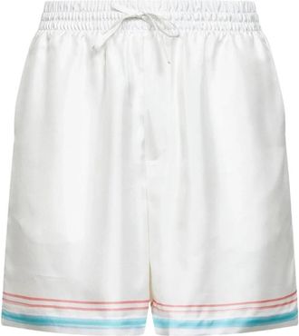 Casablanca Danjo Short - Heren - Korte sportbroeken - Wit - M - Fitness