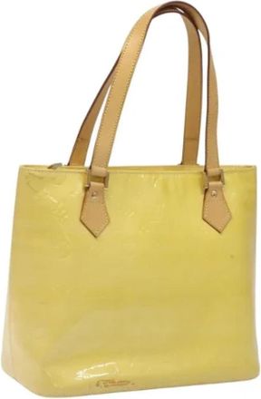 Louis Vuitton Tweedehands leren Louis Vuitton tassen - Dames - Vintage Handtas - Geel - ONE Size - Leer - Vintage