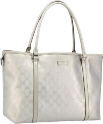 Gucci Pre-owned Plastic Tote Bag - Dames - Vintage Shopper - Grijs - ONE Size - Vintage