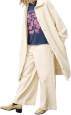 FRNCH Schana Duster Cardigan In Cream