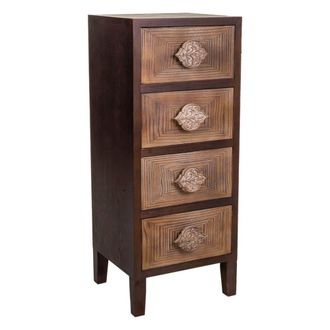 Wanderlust Deco Sinfonier de madera color marr&oacute;n 45x40x110h cm