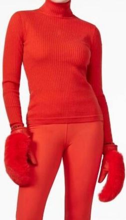 Goldbergh Mira Long Sleeve Knit Sweater In Flame