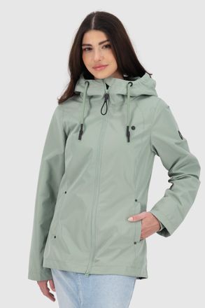 Alife And Kickin Outdoorjacke ALIFE & KICKIN LilouAKA, Damen, Gr. XXL, alpine frost, Web, Obermaterial: 100% Polyester, unifarben, figurbetont Po-bedeckend, ohne Aussc