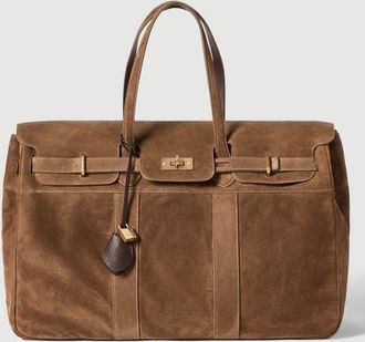 Brunello Cucinelli Explorer travel bag in suede in Caramel at Nordstrom