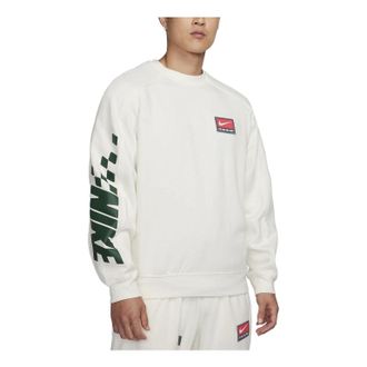 Nike Sportswear Shoe Dog Graphic Fleece Crewneck Sweatshirt White FB7260-133