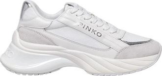 Pinko Sneaker - Dames - Sneakers - Wit - 41 EU - Leer - Schoenen