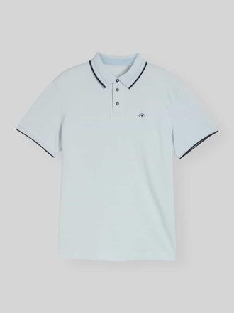 Tom Tailor Regular Fit Poloshirt aus reiner Baumwolle in Hellblau, Gr&ouml;&szlig;e XXL