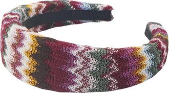 Missoni Zig Zag Hoofdband - Dames - Haaraccessoires - Veelkleurig - ONE Size - Wol - Accessoires