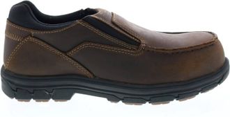 Skechers Mens Vicksburk Rubustle Composite Toe Slip On Work Shoes In Dark Brown