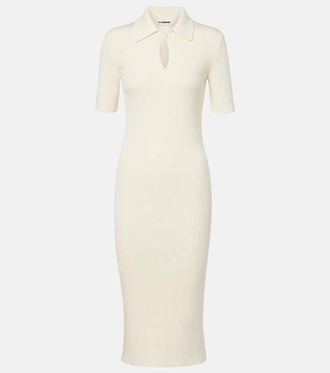 Jil Sander Knitted wool midi dress