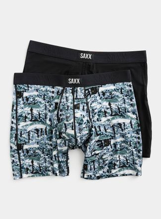Saxx Mens 6 black/winter boxer briefs VIBE XTRA 2-pack