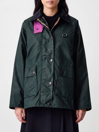 Barbour Giacca cerata Spey in cotone con colletto in velluto a costine