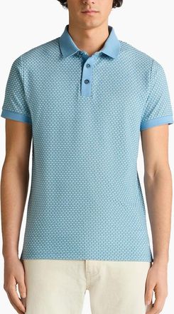 Remus Uomo Mens Remus Uomo Short Sleeve polo shirt PALE BLUE - Size: 44