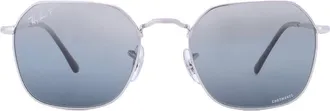Ray-Ban Jim Polarized Blue Gradient Irregular Unisex Sunglasses RB3694 9242G6 53