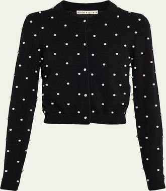 Alice & Olivia Dollie Embellished Cardigan