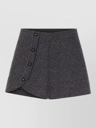 The Garment wool cashmere knee-length shorts