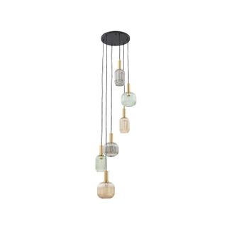 Lindby L&aacute;mpara Colgante doroteo En Gris De Vidrio - Lindby