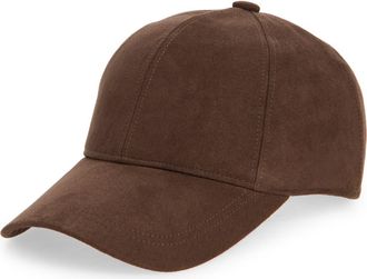 Nordstrom Faux Suede Baseball in Brown at Nordstrom