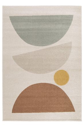 AFK Living Alfombra s&uacute;per suave y muy gr&aacute;fica 200 x 290 cm