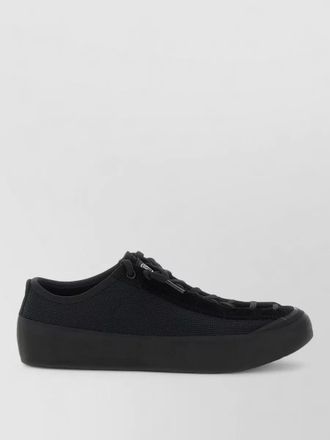 Stone Island leather low-top sneakers