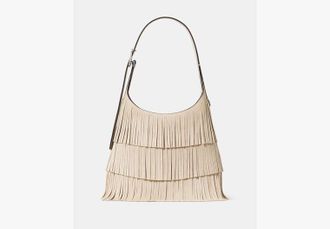 Kate Spade New York 454 Suede Fringe Small Shoulder Bag