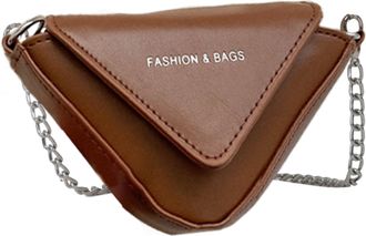 Generic Triangle Sling Bag, Triangle Sling Bag for Women | Chain Chest Bag - Funny Pack Small Sling Bag PU Leather Sling Backpack Chest Bag Shoulder Bag for C
