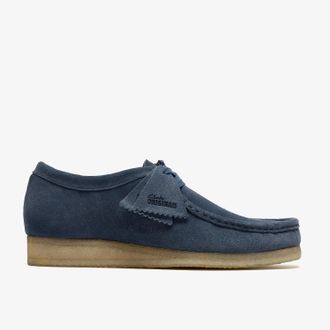 Clarks Wallabee Denim Blue Suede
