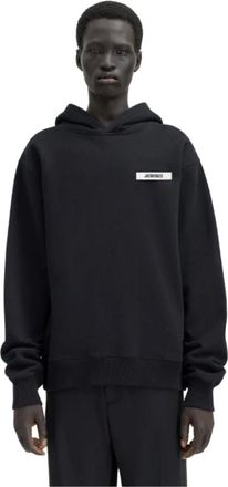Jacquemus Heren, Sweatshirts & Hoodies, Zwart, Maat: S Katoen