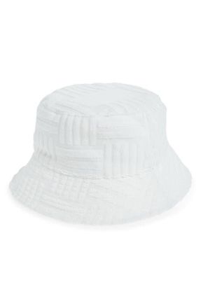 Treasure & Bond Terry Bucket Hat in White at Nordstrom