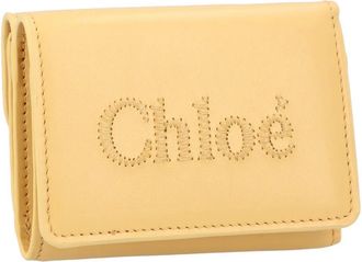 Chloé Portemonnaies - Tri-Fold Wallet Sense Yellow - Gr. unisize - in Gelb - für Damen