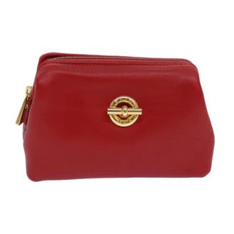 Celine Pre-owned Vintage Lederen Pouch - Dames - Pre-owned - Rood - Maat: ONE Size Leer