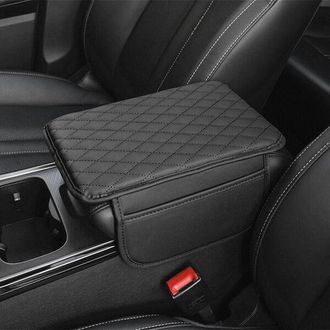 OEM Braccioli Per Auto In Vera Pelle Nera Con Tasche (confezione Da 2)